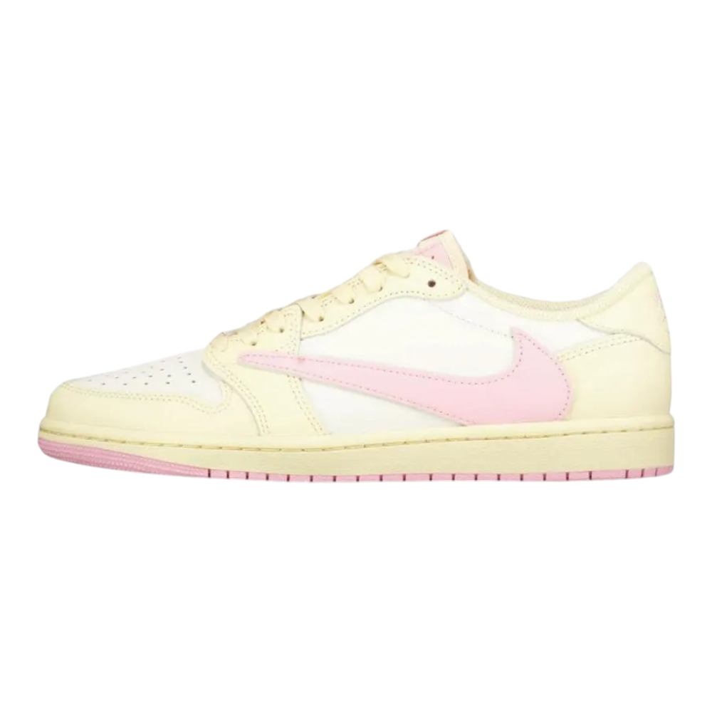 dab00916-932b-4de5-9a56-7133d2d2377d נעלי Travis Scott x Air Jordan 1 Low OG בצבע בז' מעור איכותי - Image 1